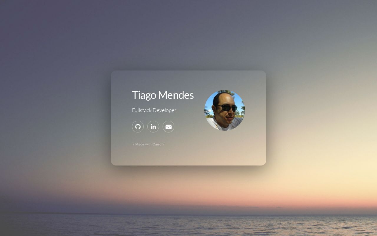 Carrd profile picture for @tiago